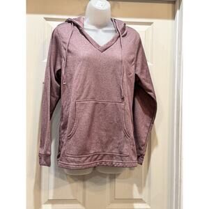 Wrangler V Neck Hoodie Sweatshirt Pullover Lavender Size Medium Super Soft